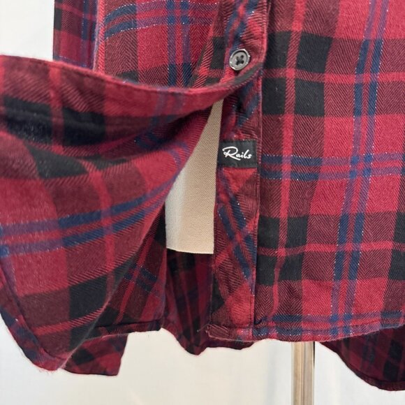 Rails Hunter Button Up Plaid Collared Shirt Flannel Top Western Casual Preppy XL - Picture 9 of 11